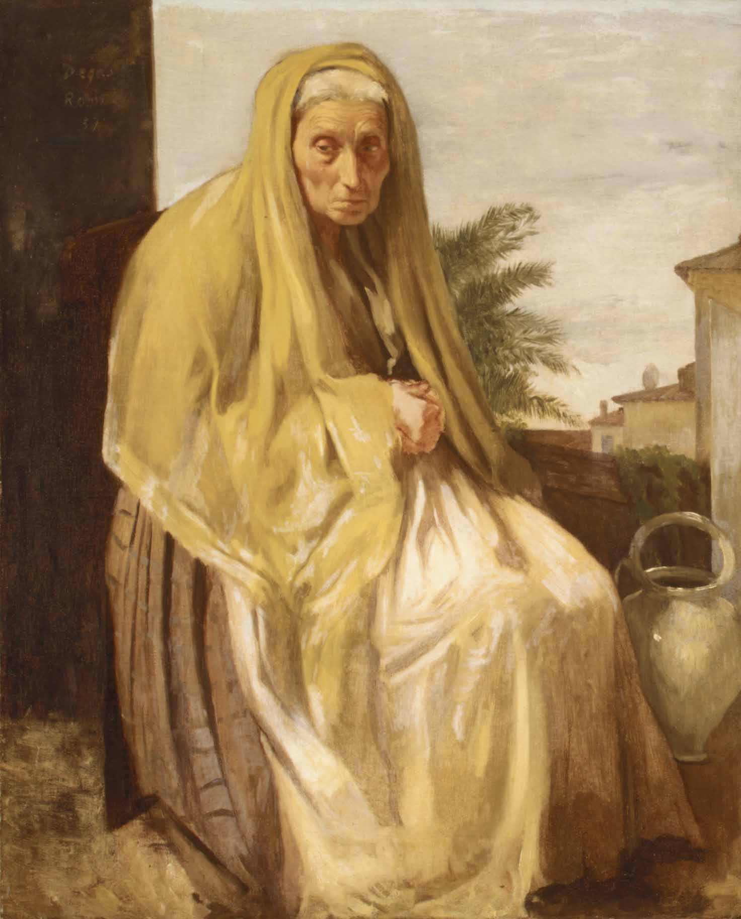 The old Italian woman